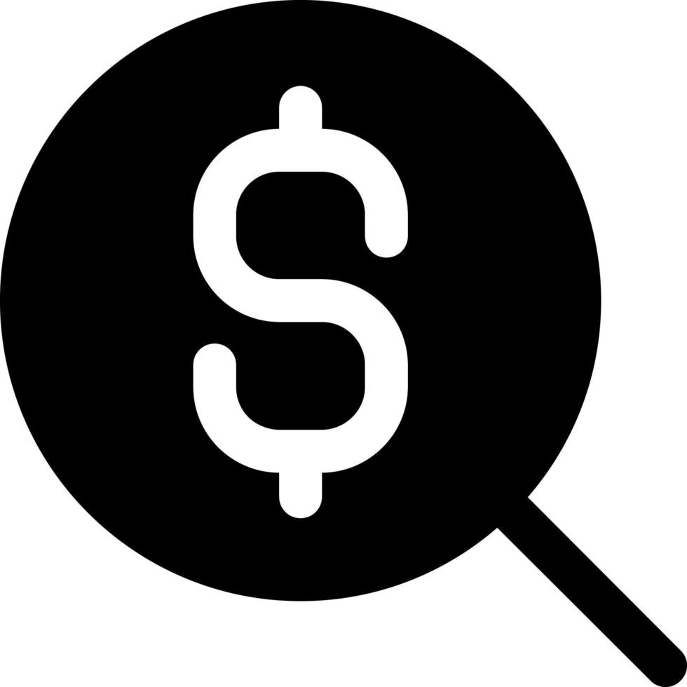 Search for best currency exchange rate black glyph ui icon. Money conversion. User interface design. Silhouette symbol on white space. Solid pictogram for web, mobile. Isolated vector illustration