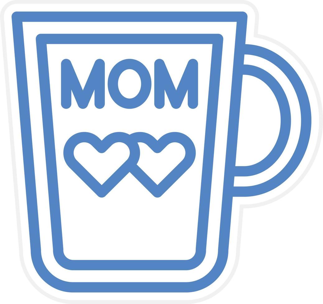 MOM Mug Vector Icon Style