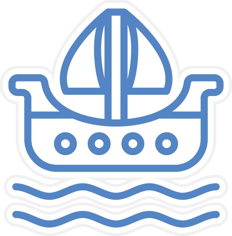 Yachting Vector Icon Style