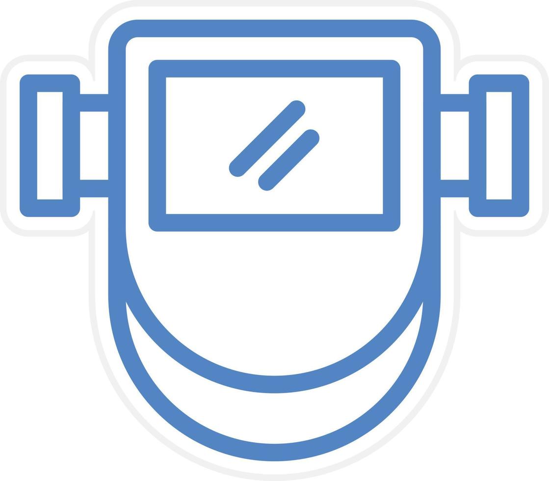Welding Helmet Vector Icon Style