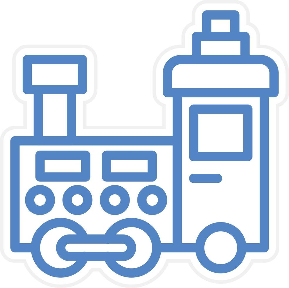 Train Toy Vector Icon Style