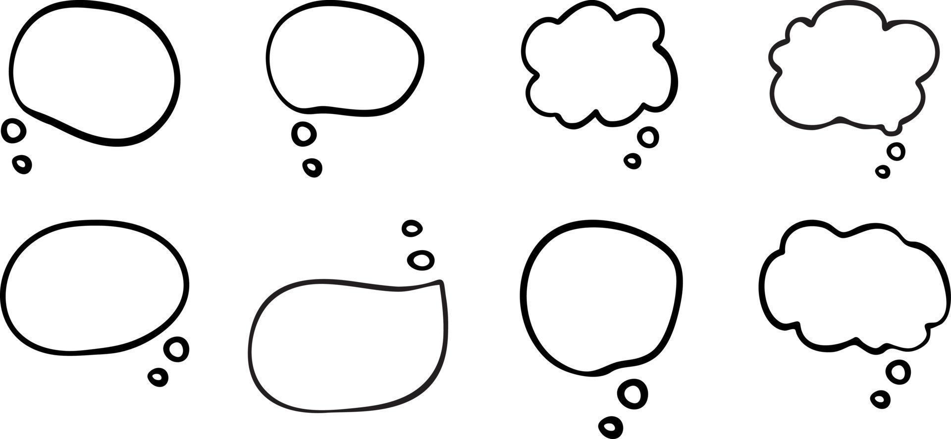 Speech Bubble Outlined vector