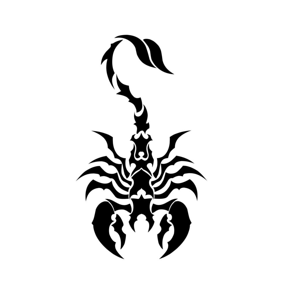 ilustración vector gráfico de tribal Arte escorpión símbolo