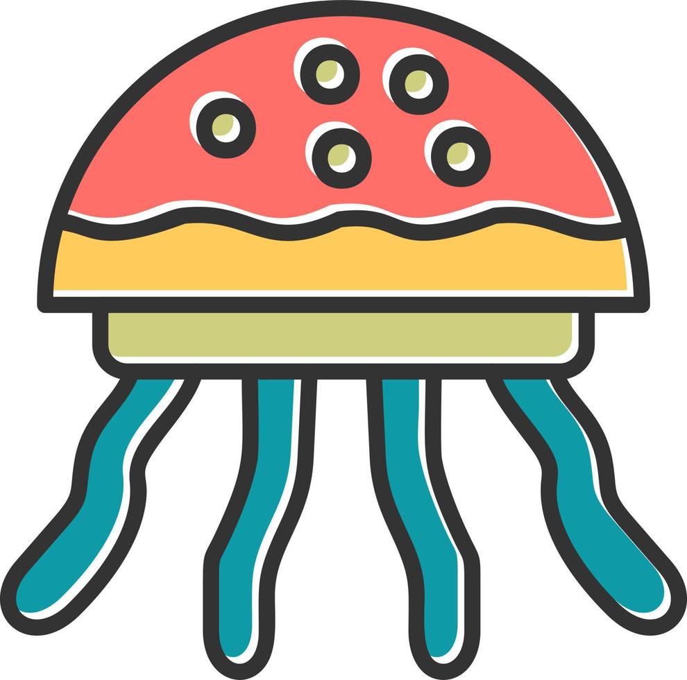 Jellyfish Vector Icon