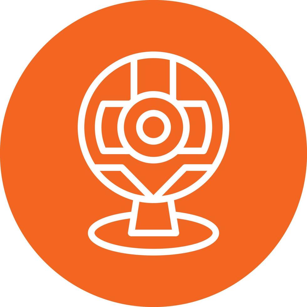 Round Webcam Vector Icon Design