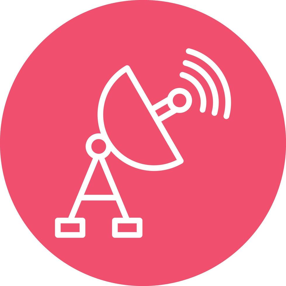 diseño de icono de vector de antena parabólica