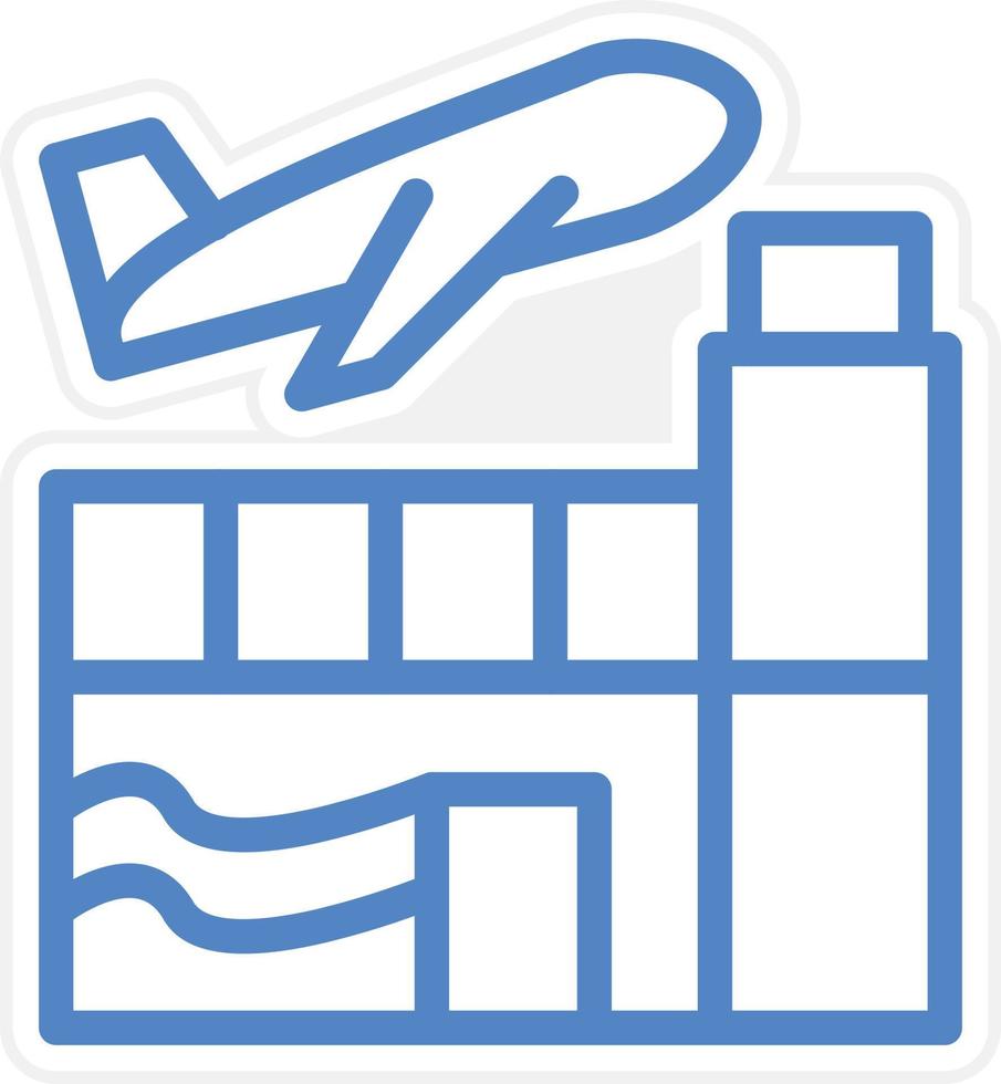 Airport Vector Icon Style