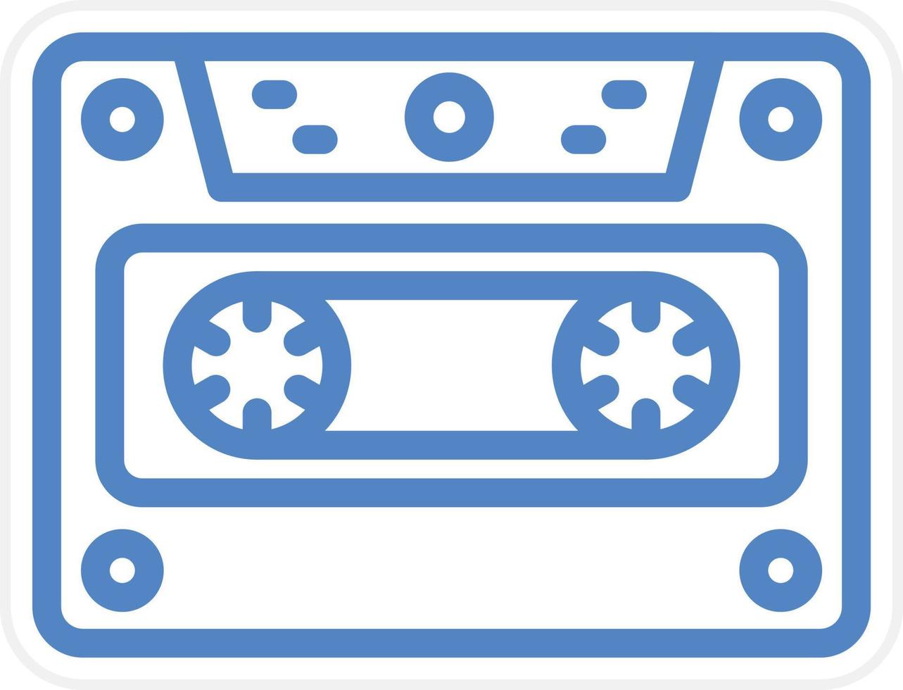 Cassette Vector Icon Style