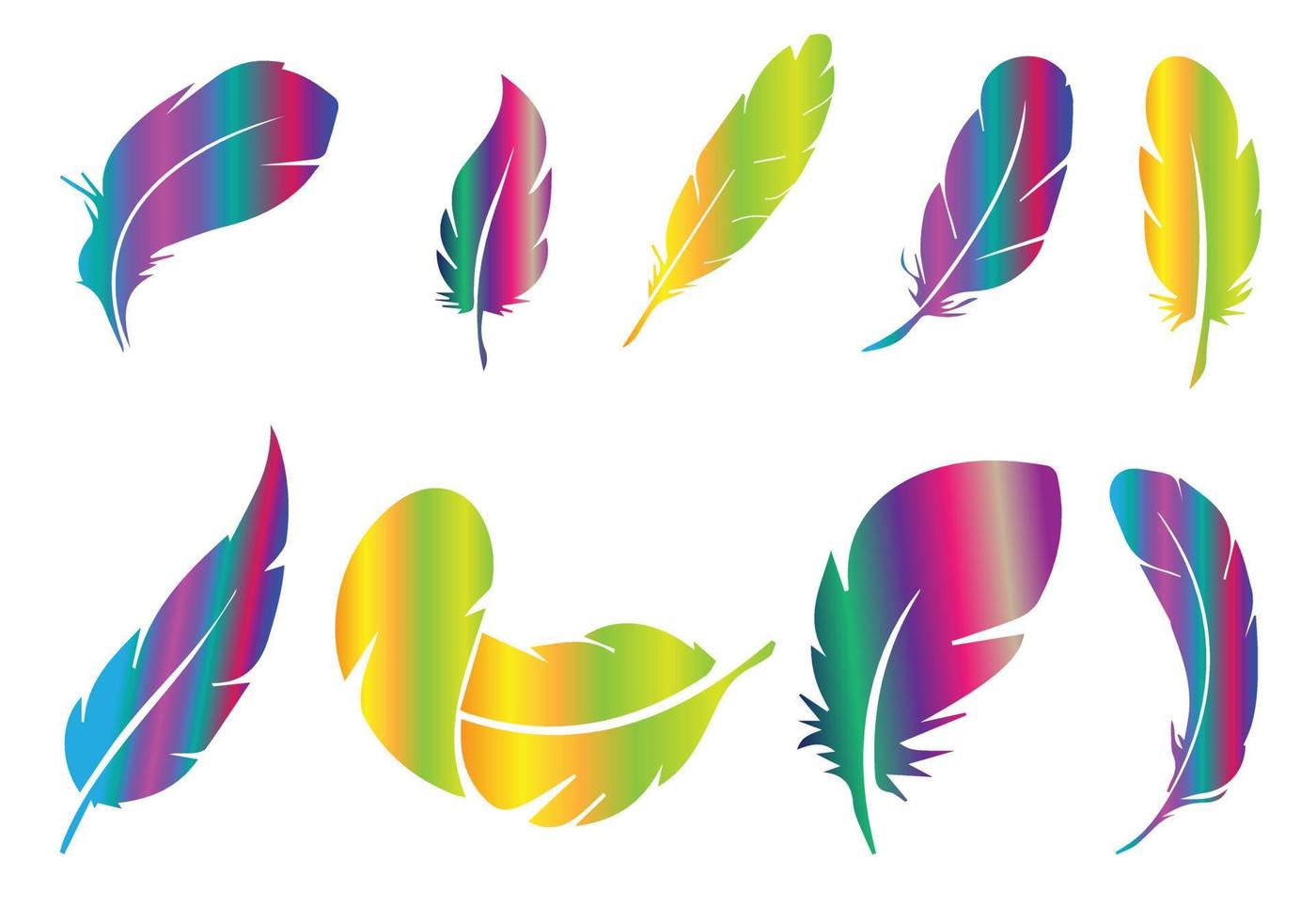 Creative feather vector free