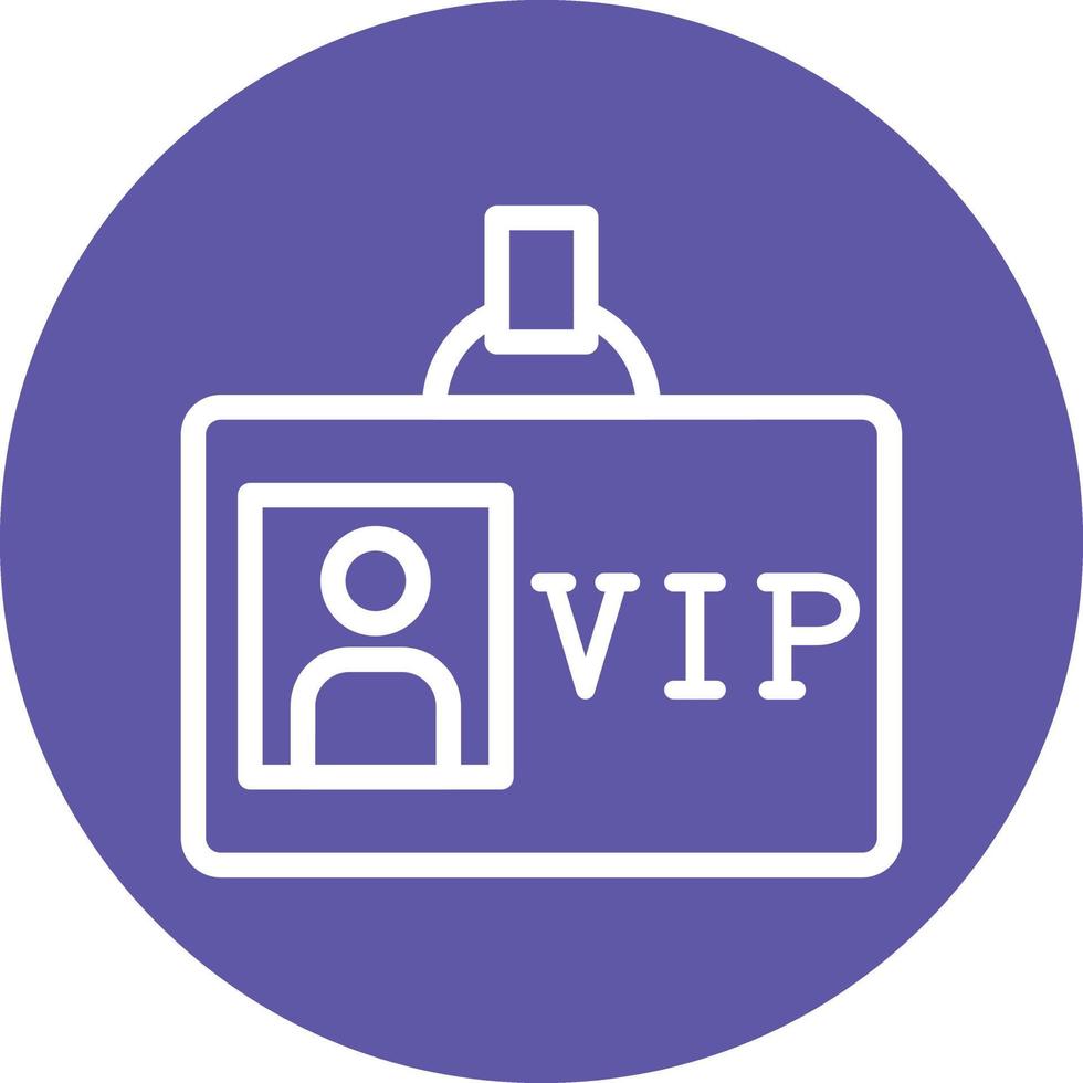 VIP Pass Vector Icon Design