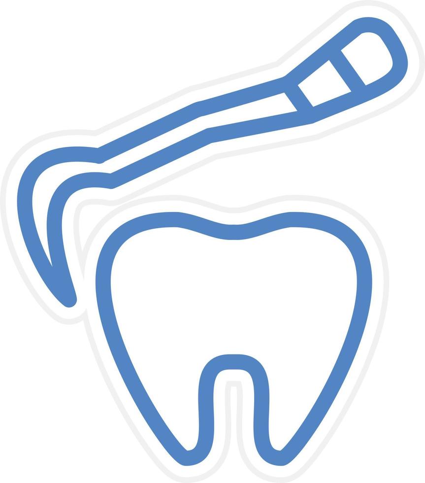 Tooth Scaling Vector Icon Style