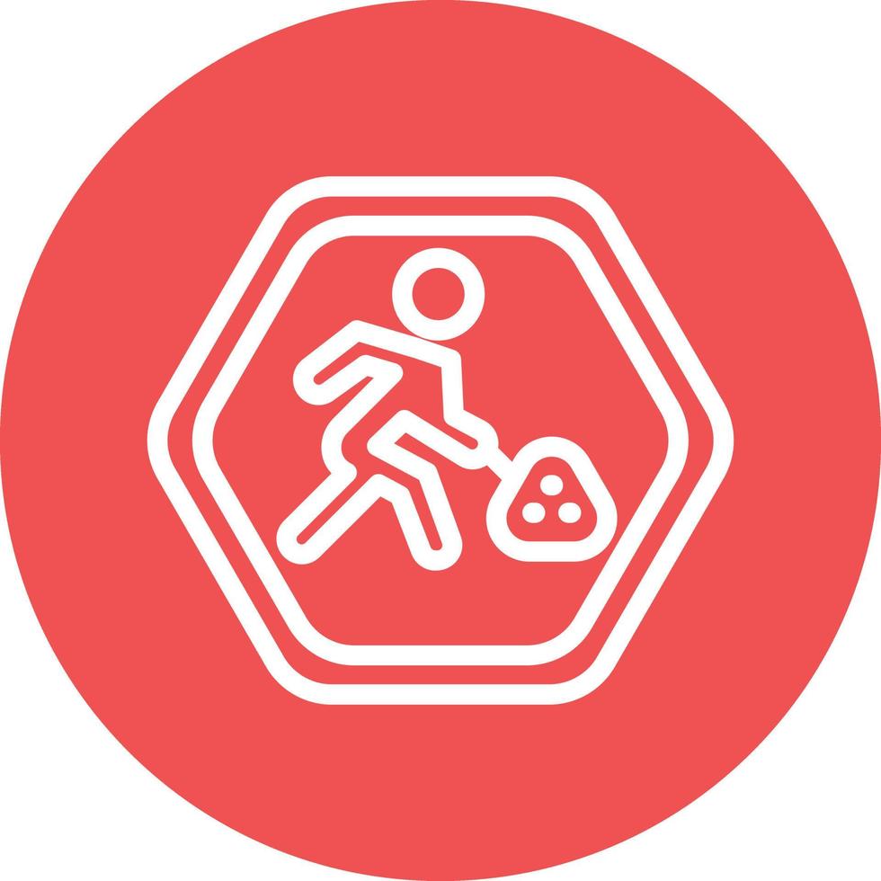 Road Work Vector Icon Design