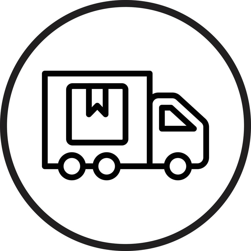 Delivery Truck Vector Icon Style