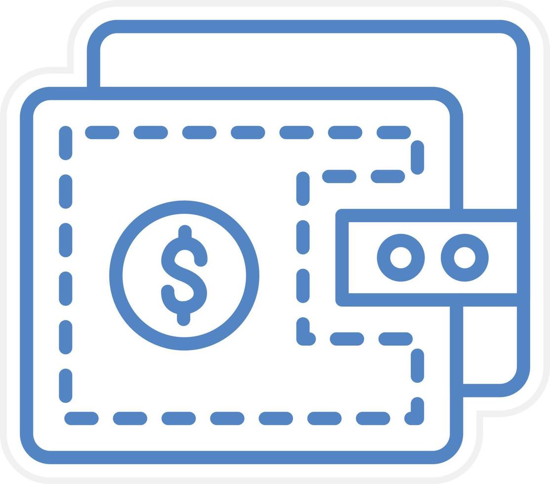 Wallet Vector Icon Style