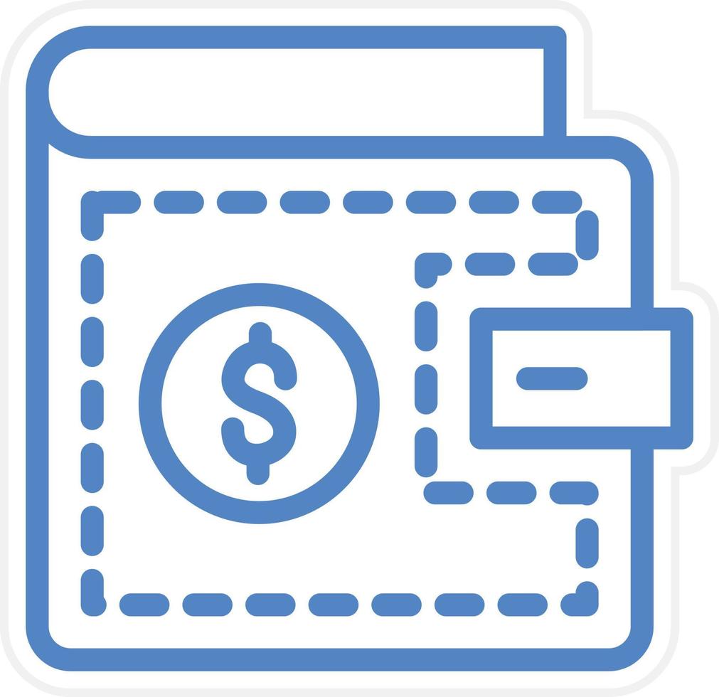 Wallet Vector Icon Style