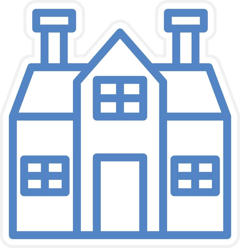 Bungalow Vector Icon Style
