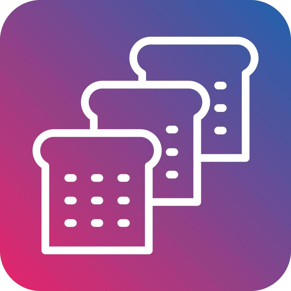 Bread Vector Icon Design