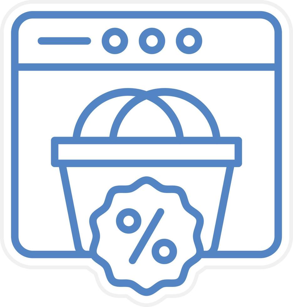 Online Discount Vector Icon Style