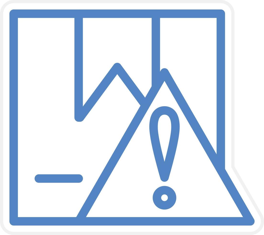 Delivery Warning Vector Icon Style