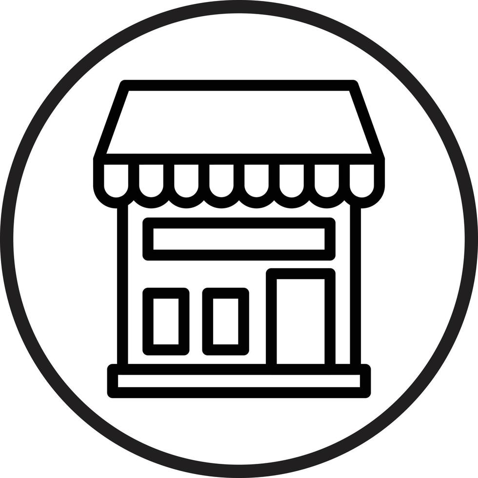 Tienda vector icono estilo