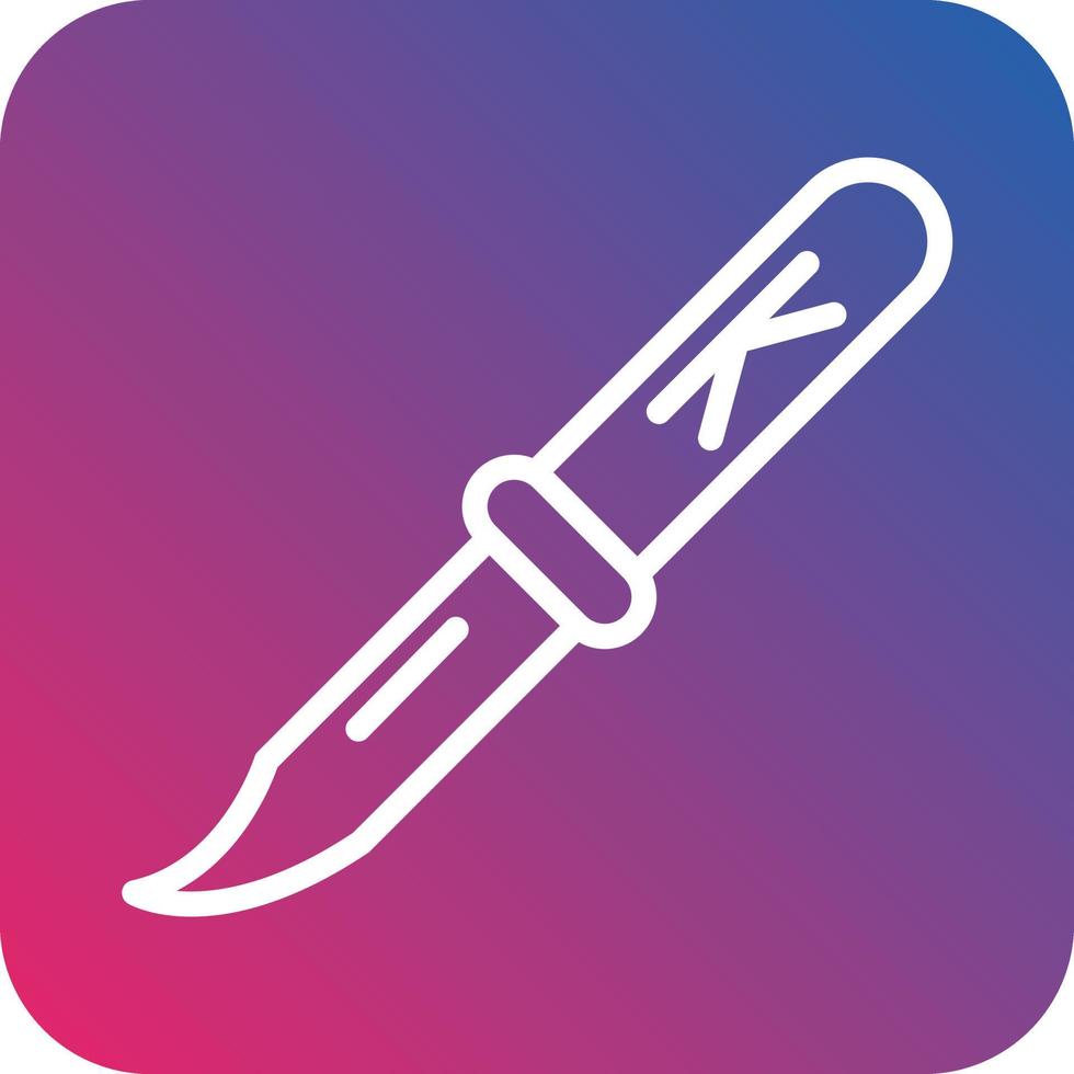 Knife Vector Icon Design
