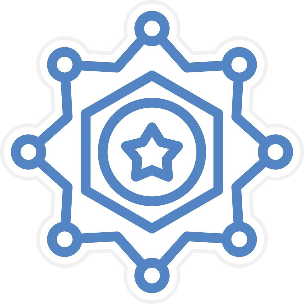Sheriff Vector Icon Style
