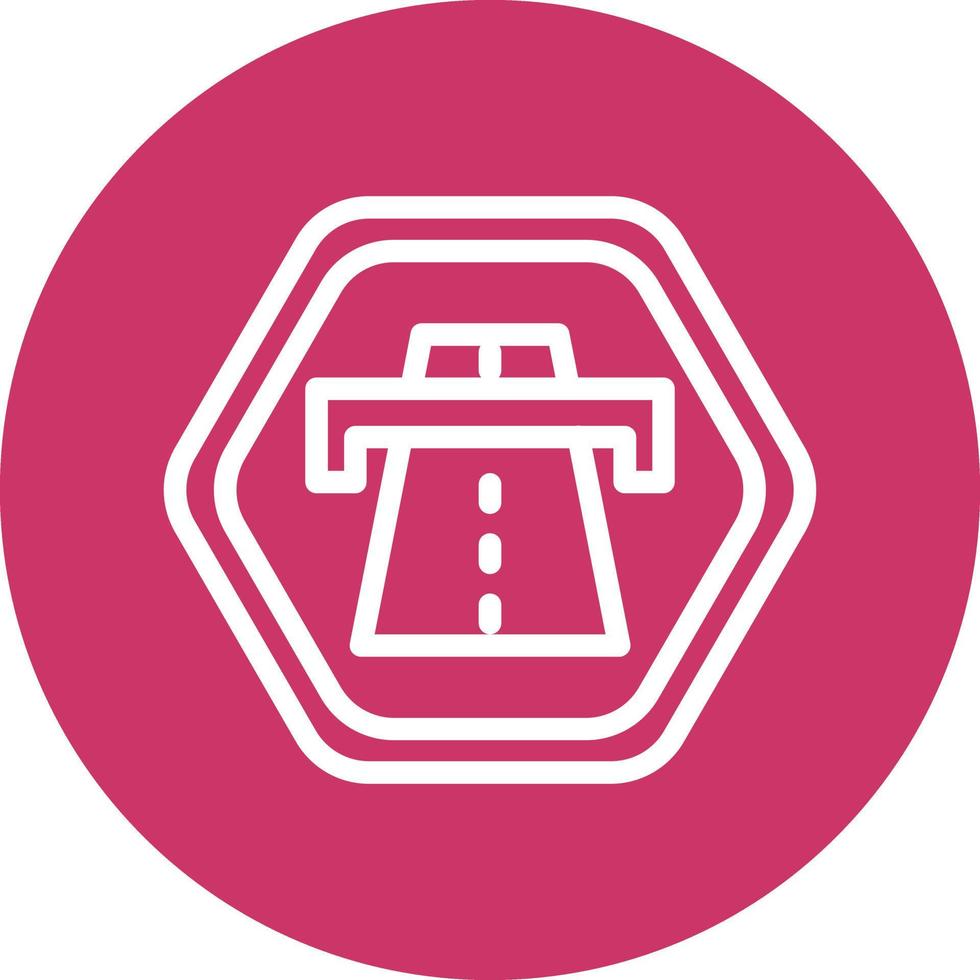 Motorway Vector Icon Design