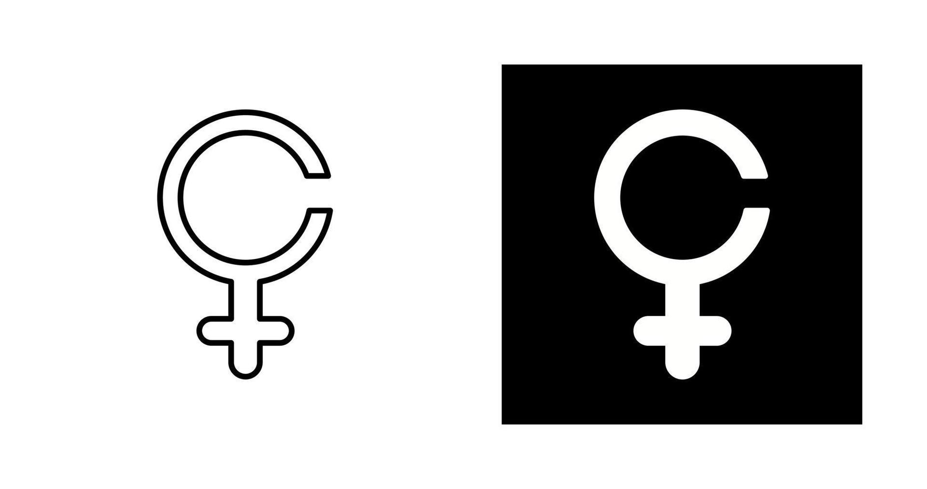 Female Sign Vector Icon