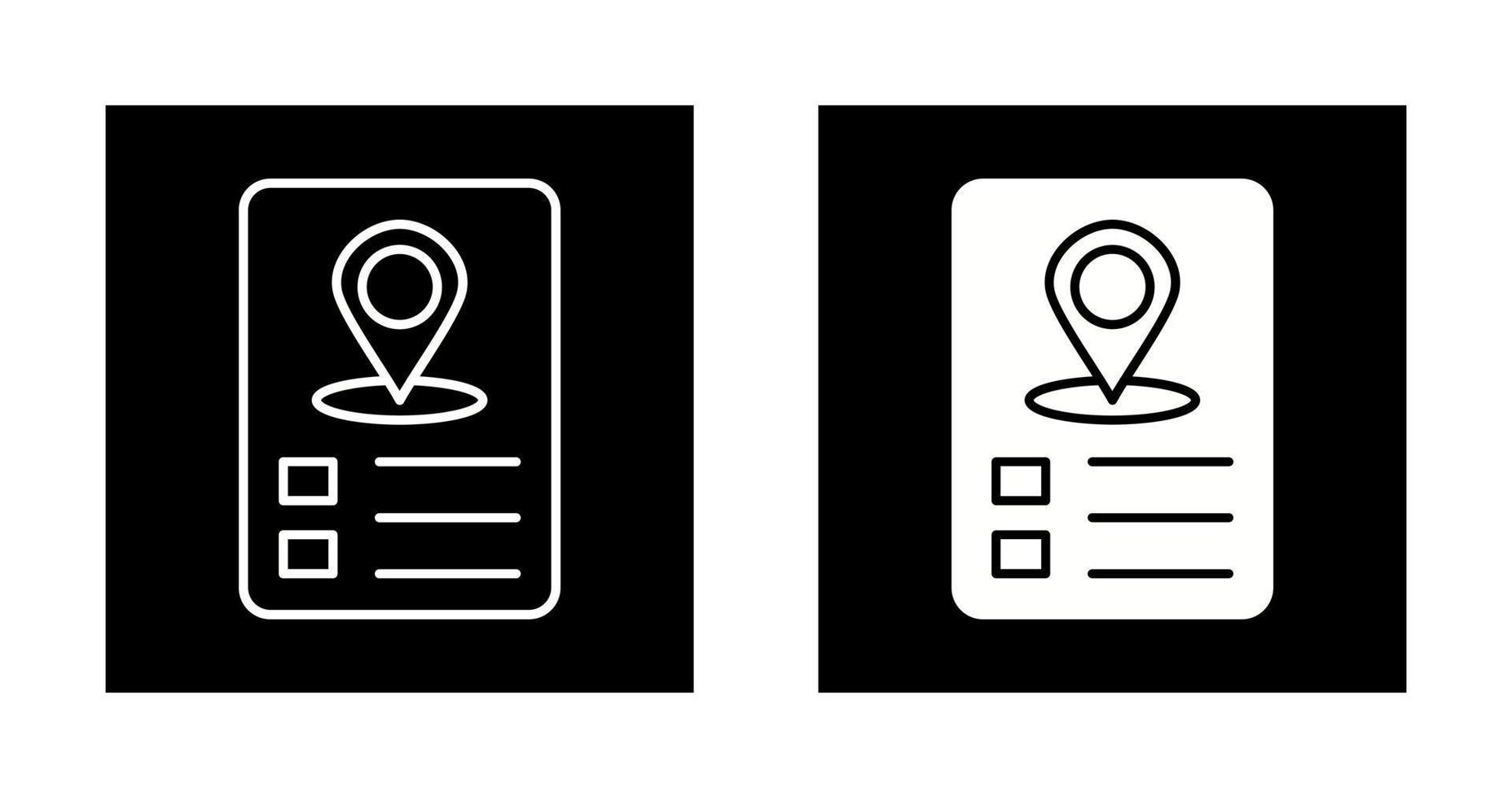Itinerary Vector Icon
