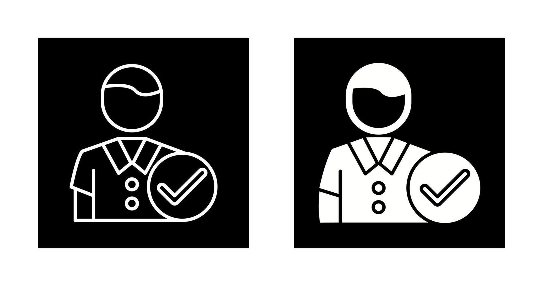 Man Accept Vector Icon