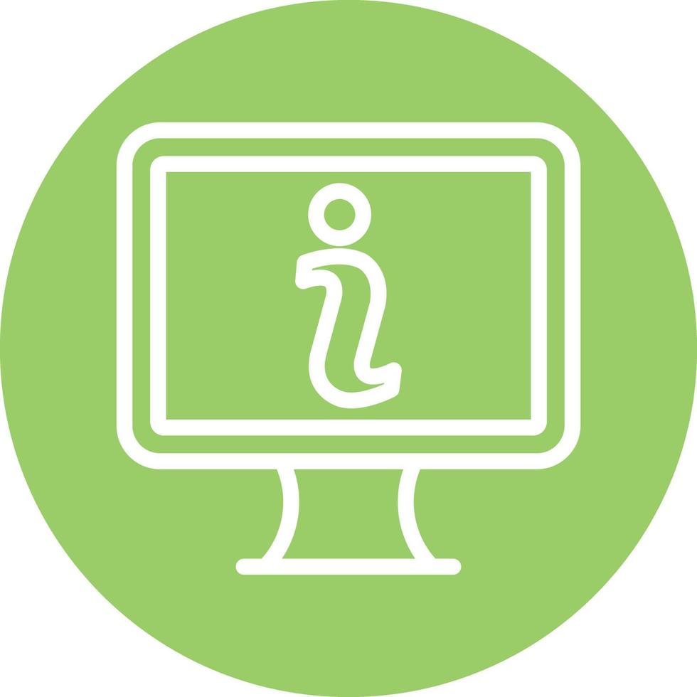 Online Info Vector Icon Design