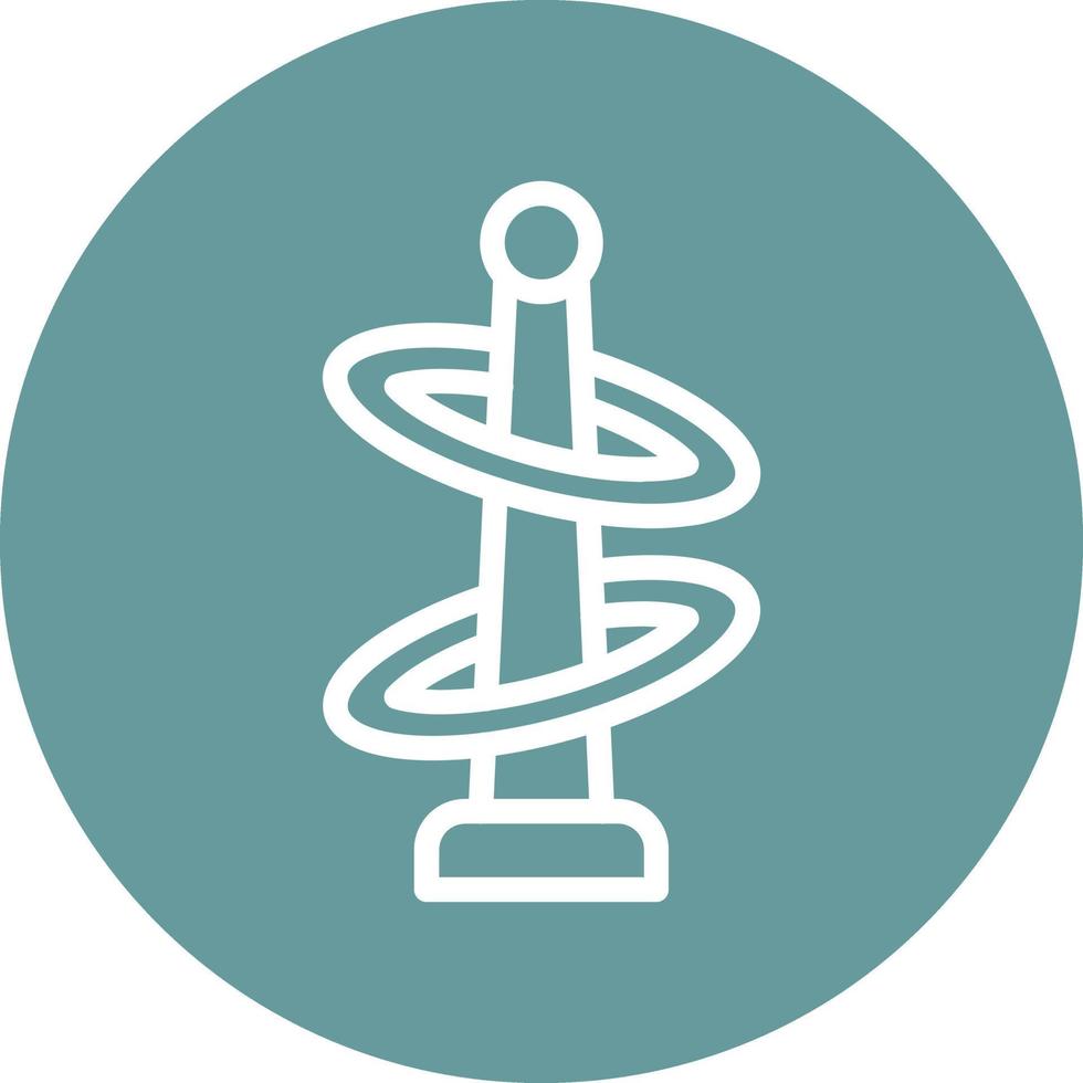 Ring Toss Vector Icon Design