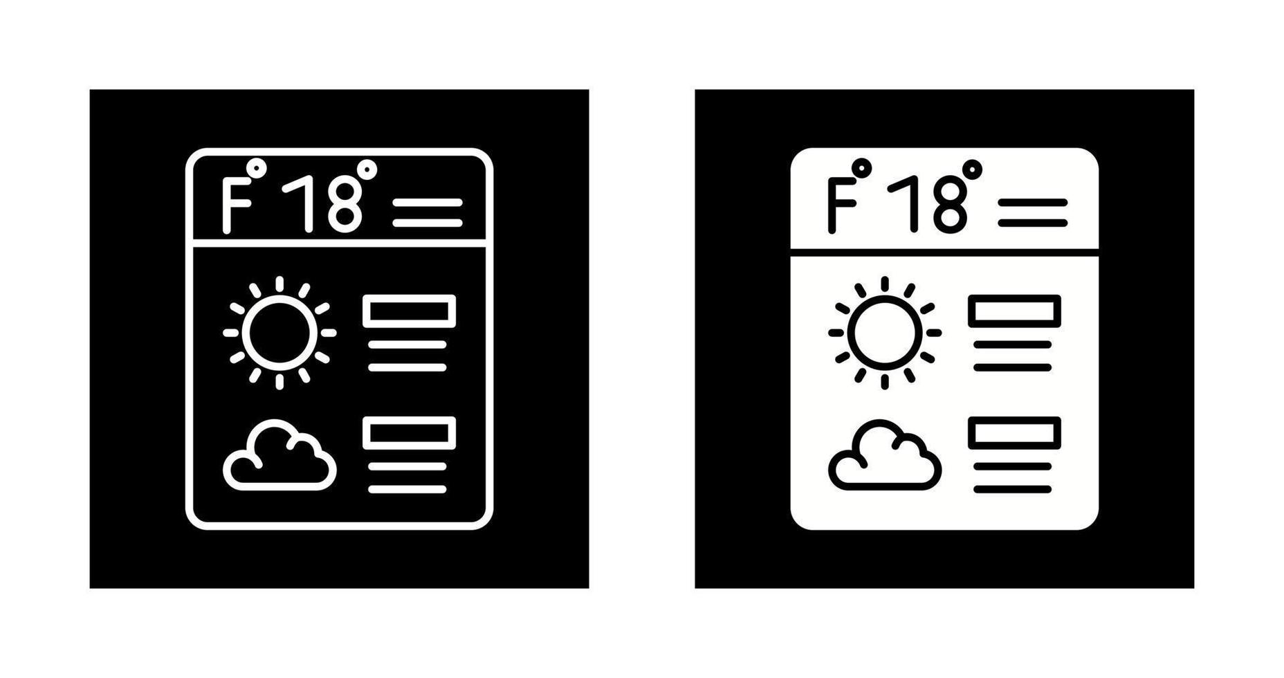 icono de vector de pronóstico