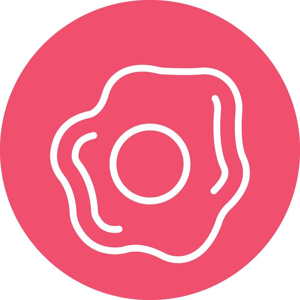 Fried Egg Vector Icon Design