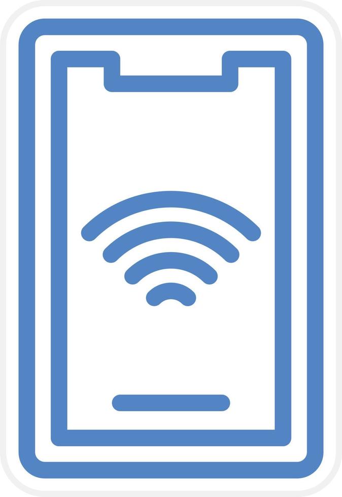 Mobile Wifi Vector Icon Style