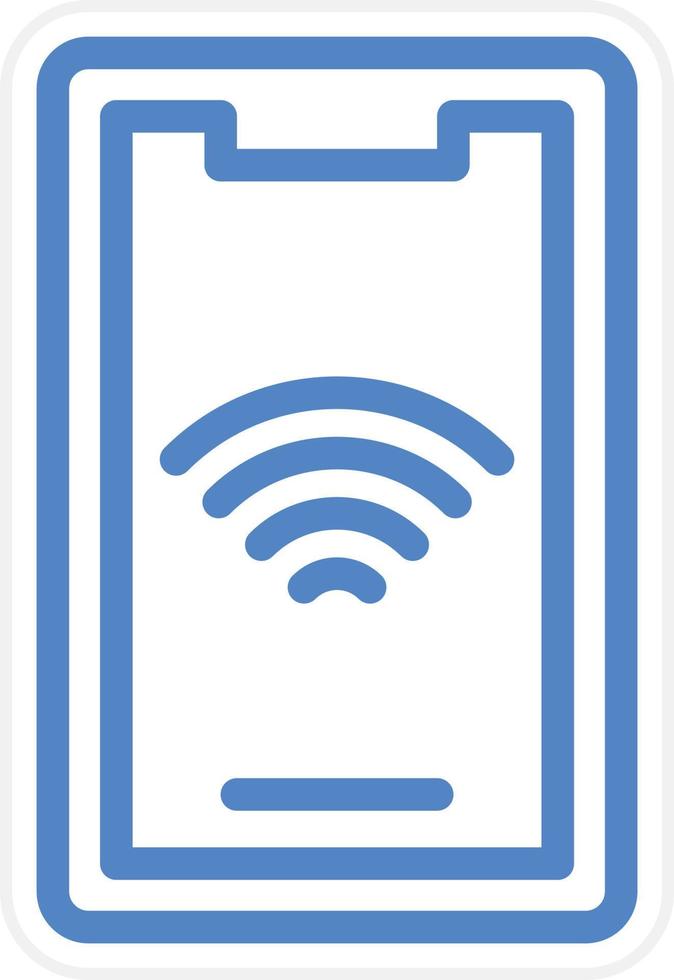 móvil Wifi vector icono estilo