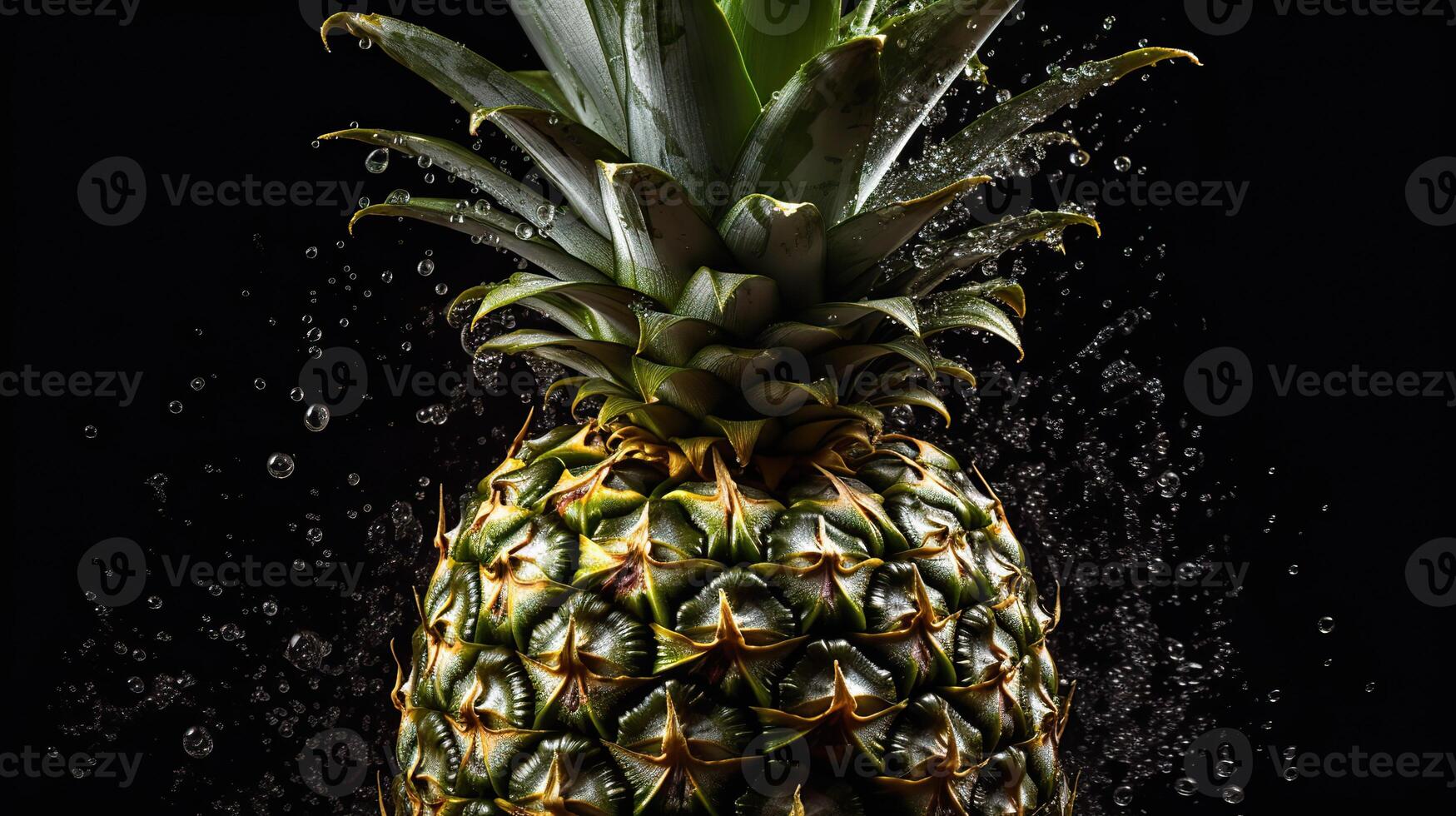 . . Realistic pineapple set. Can be used for decocation. Monochrome Illustration Art. photo
