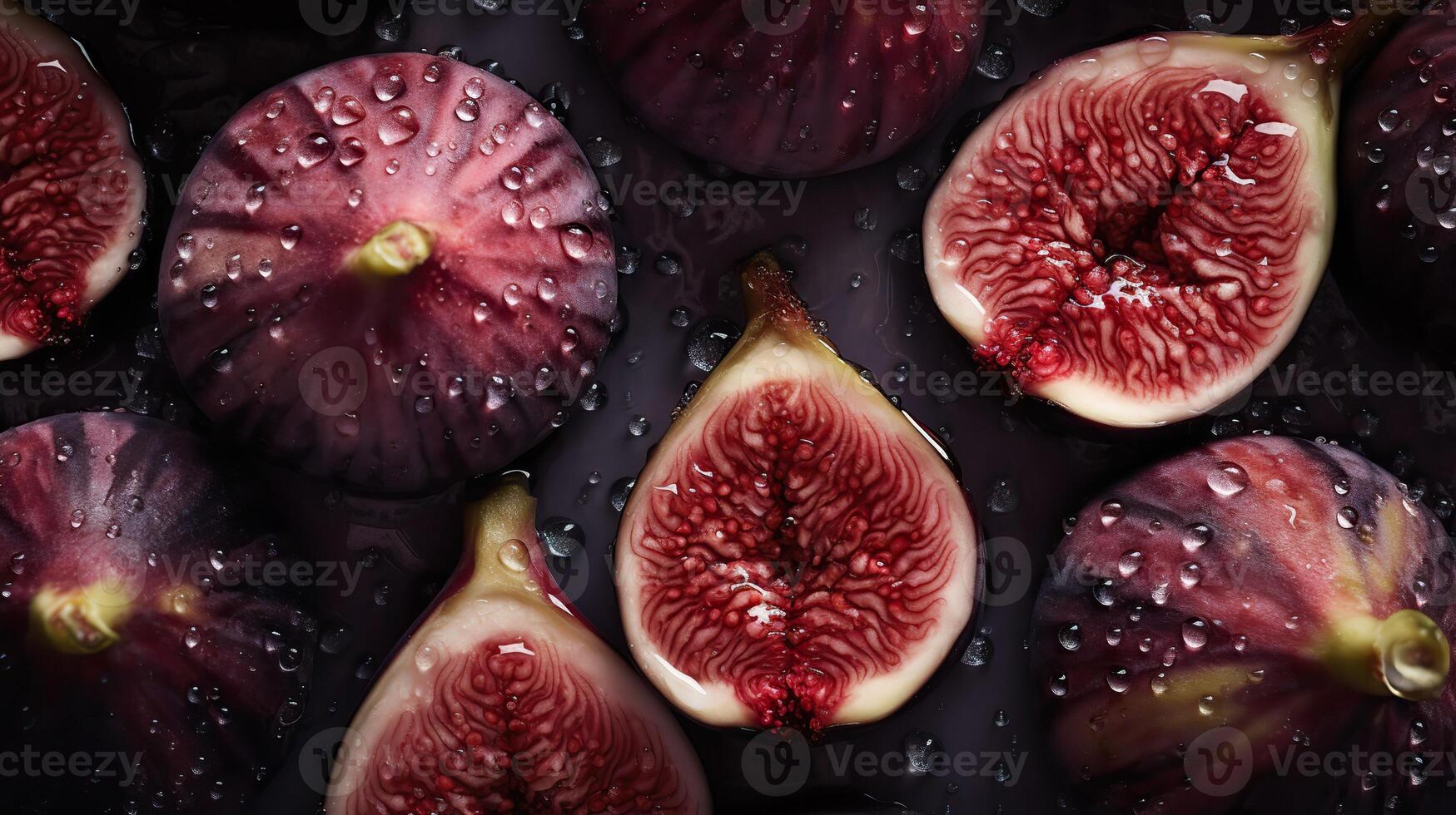 . . Tropical fruit pattern. Fresh figs. Can be used for decoration. Graphic Art Illustration. photo