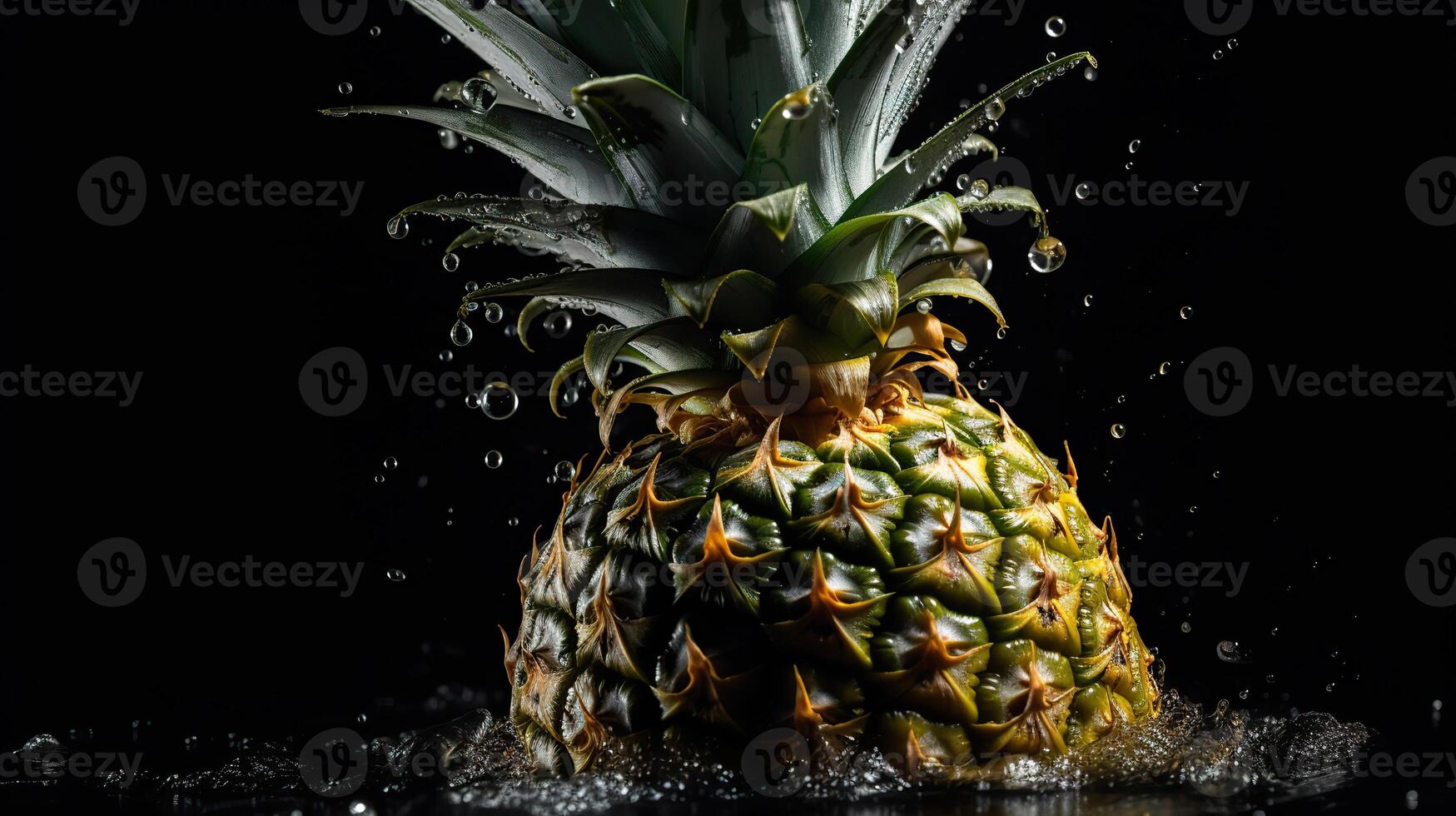 . . Realistic pineapple set. Can be used for decocation. Monochrome Illustration photo
