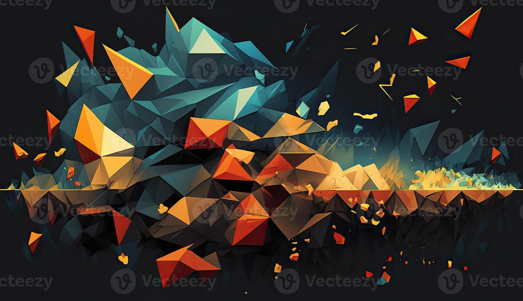 . . Low poly abstract geometric pattern art. Can be used for graphic design. Illustration. photo