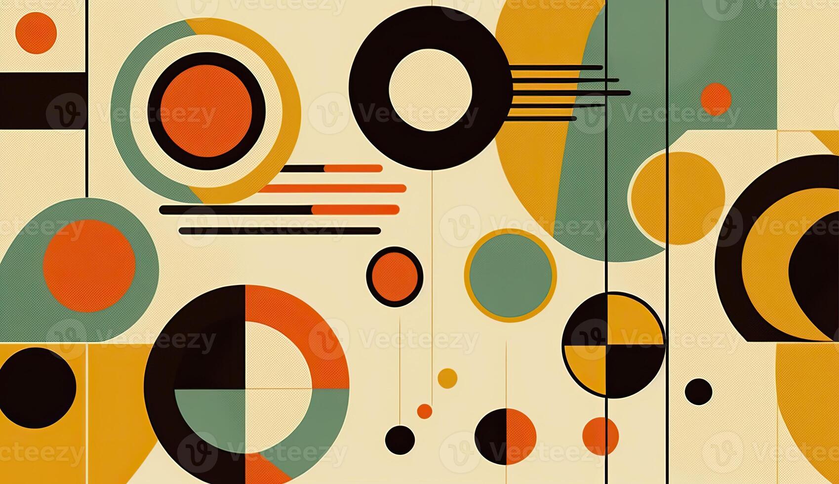 . . Abstract bauhaus art pattern wallaper. Can be used for poster or decoration. Graphic photo