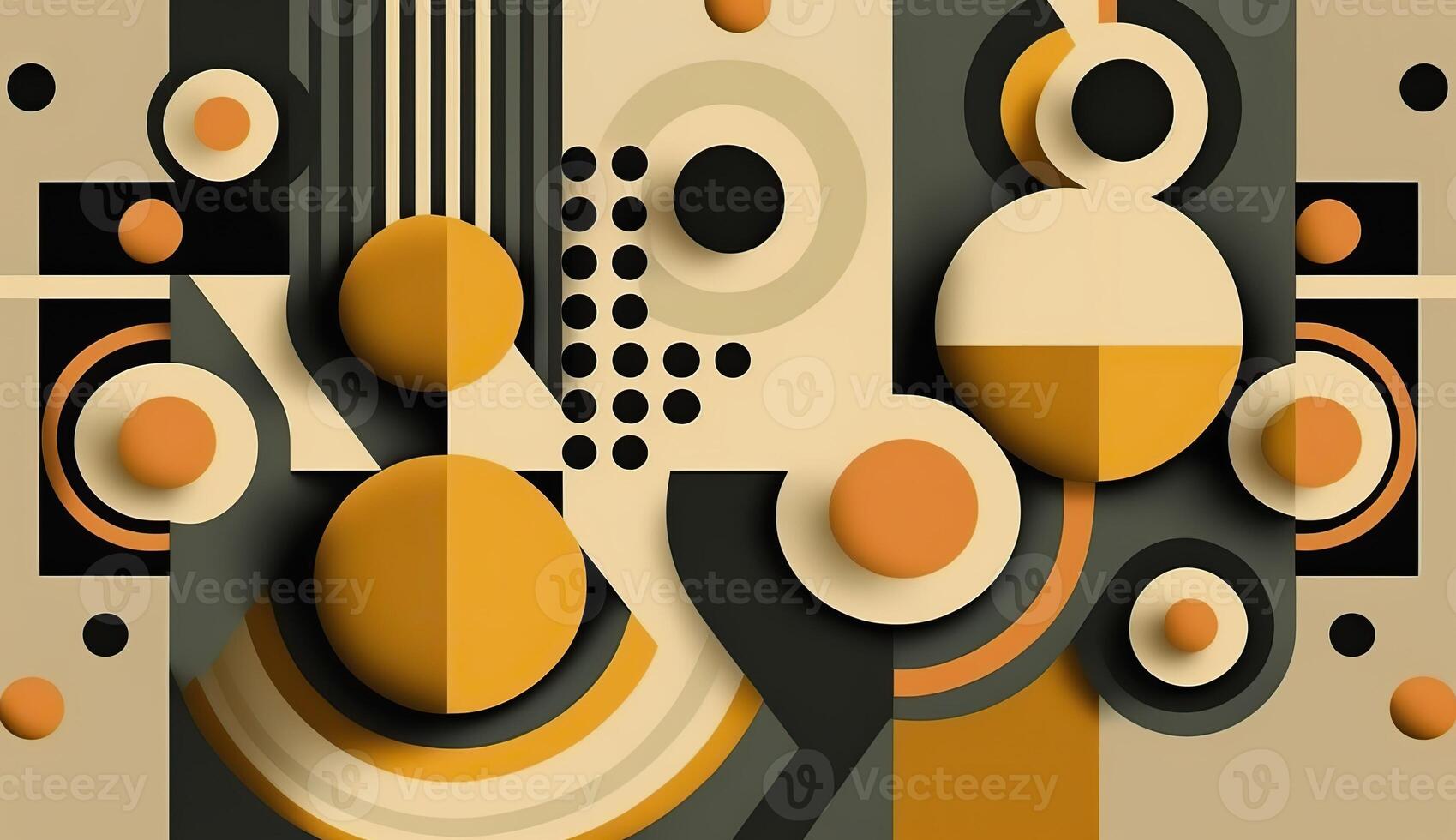 . . Abstract bauhaus art pattern wallaper. Can be used for poster or decoration. Graphic photo