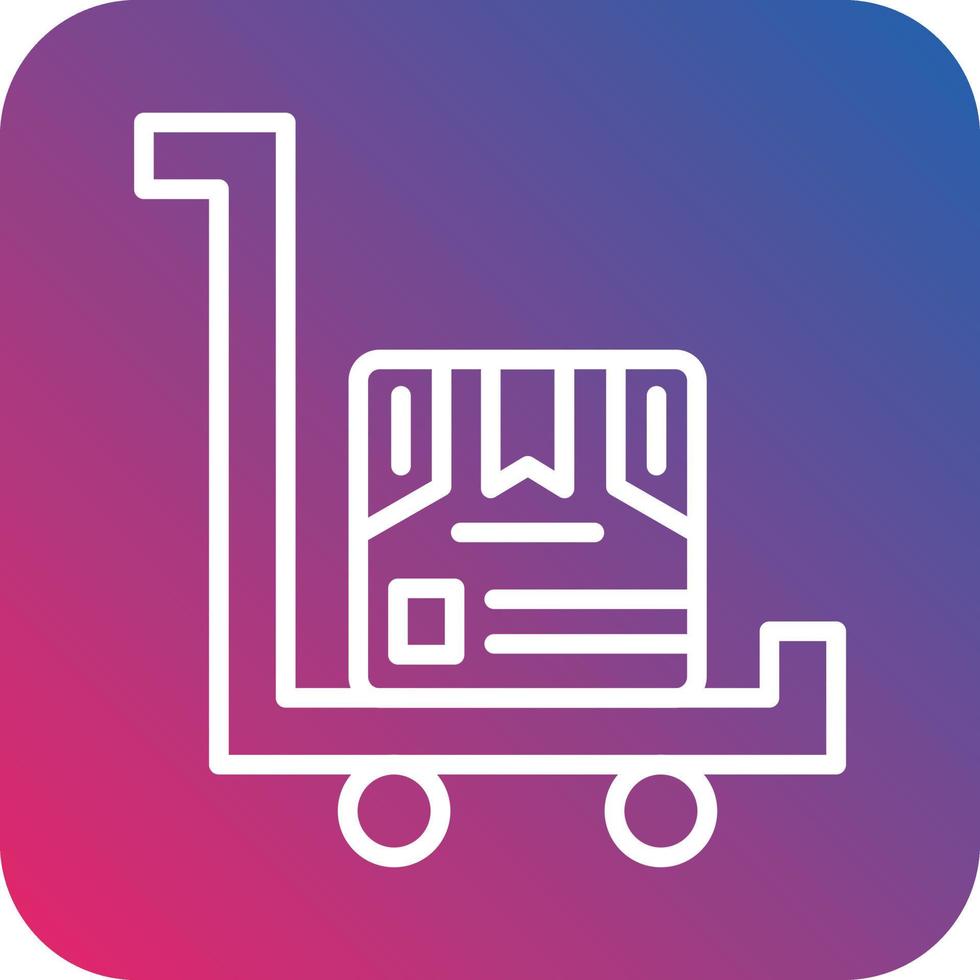 Trolley Vector Icon Design