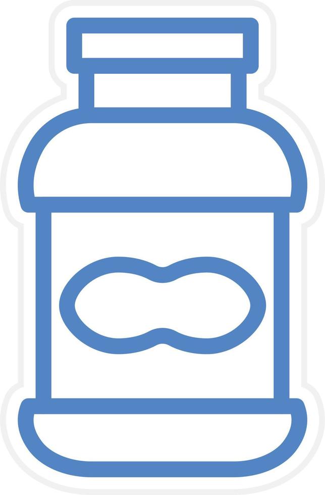Peanut Butter Vector Icon Style