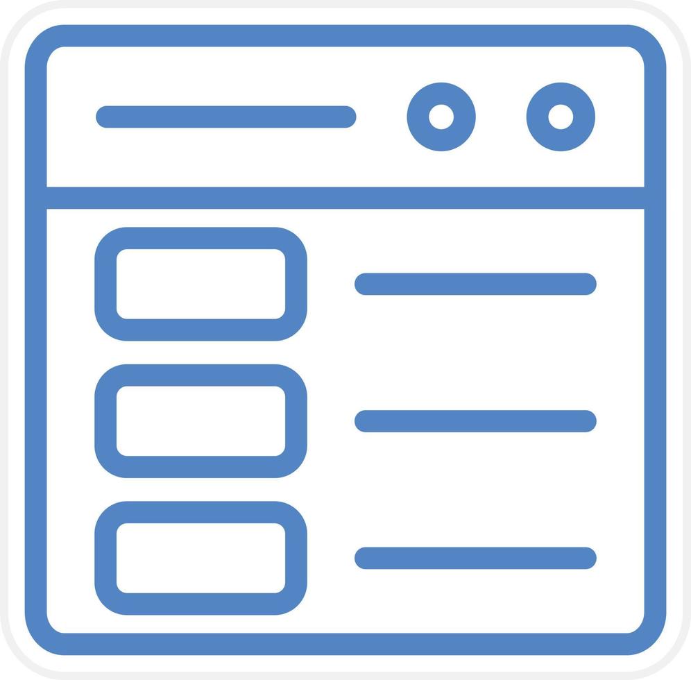 Web Layout Vector Icon Style