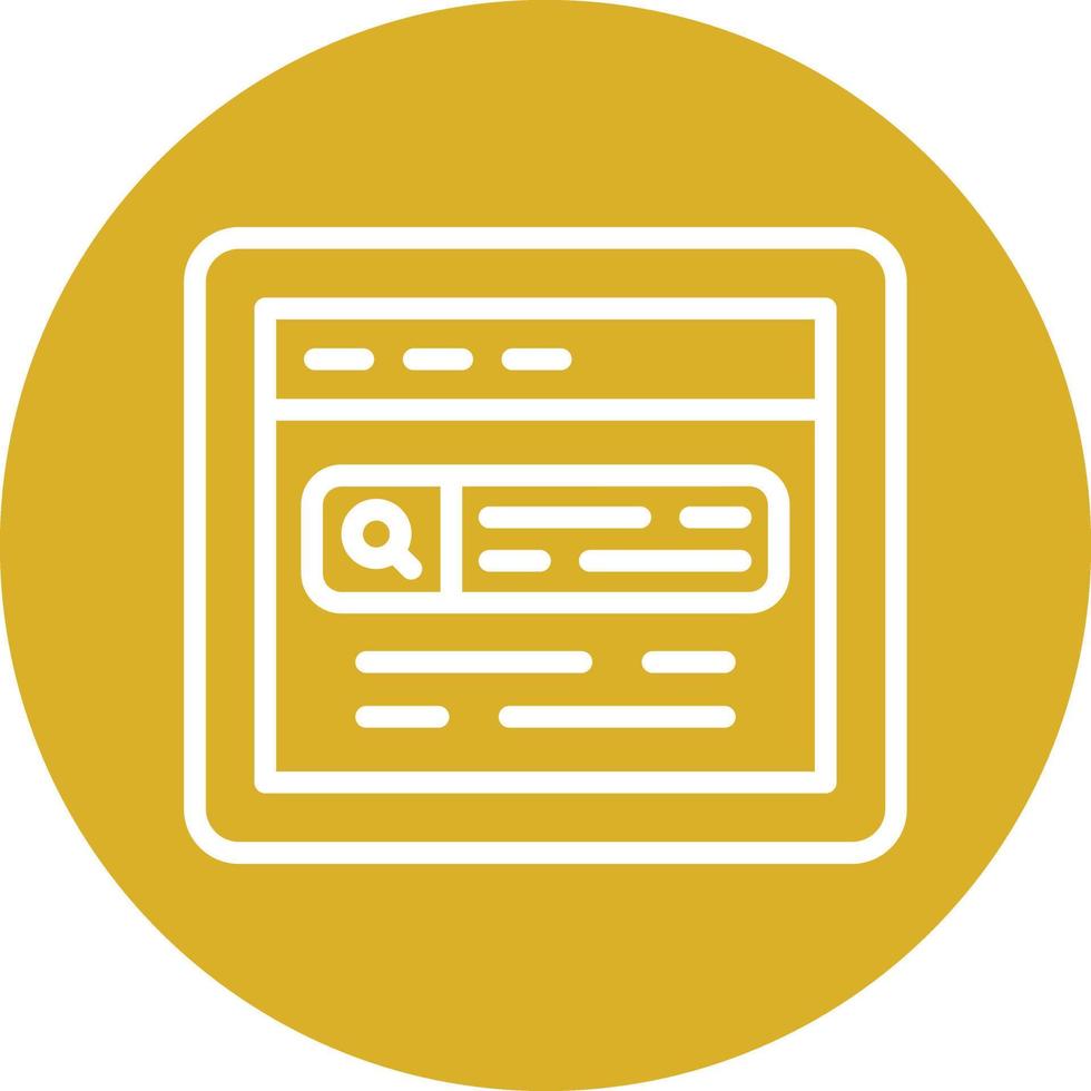 Search Engine Vector Icon Design