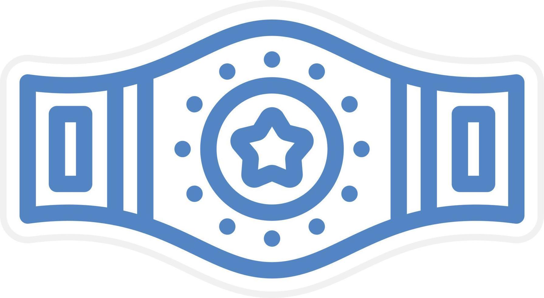 Champion Belt Vector Icon Style