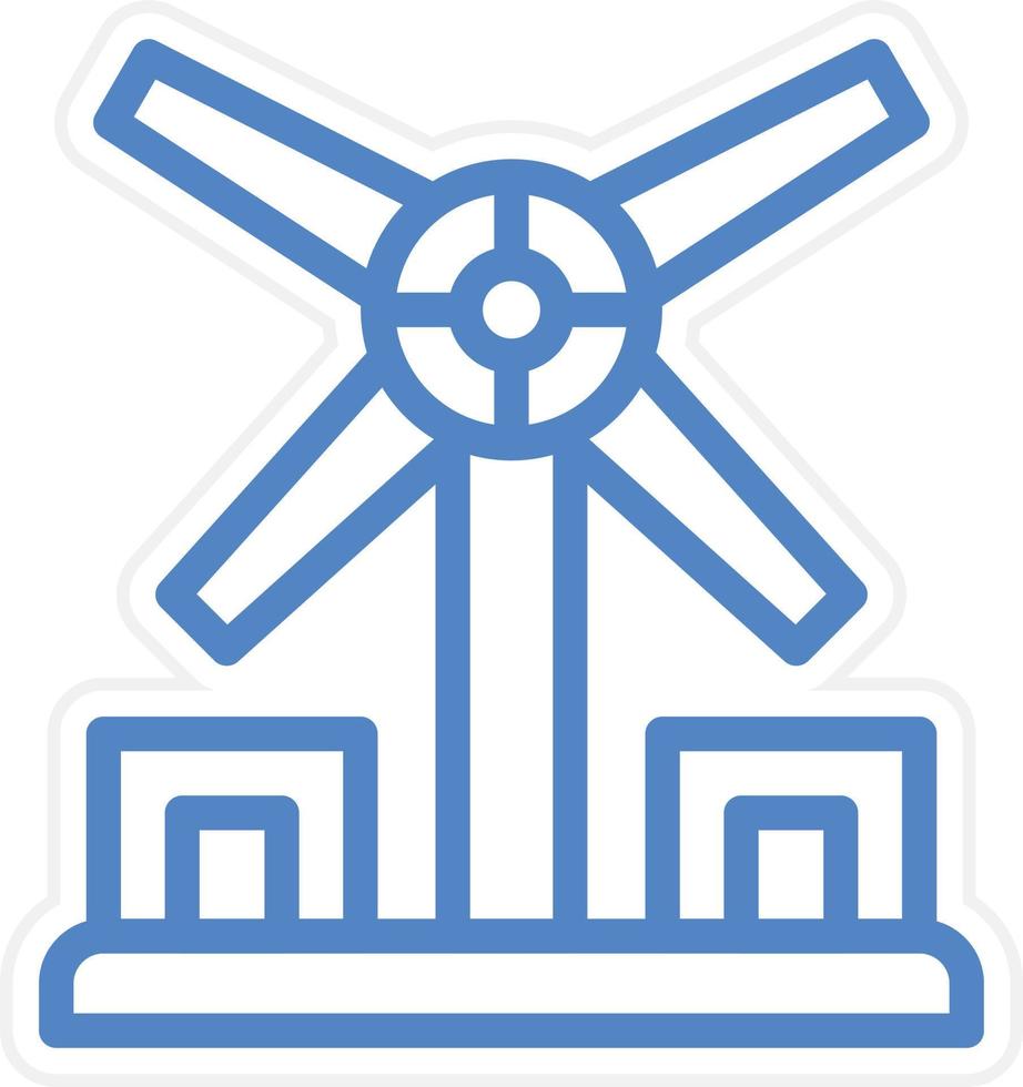 Windmill Vector Icon Style