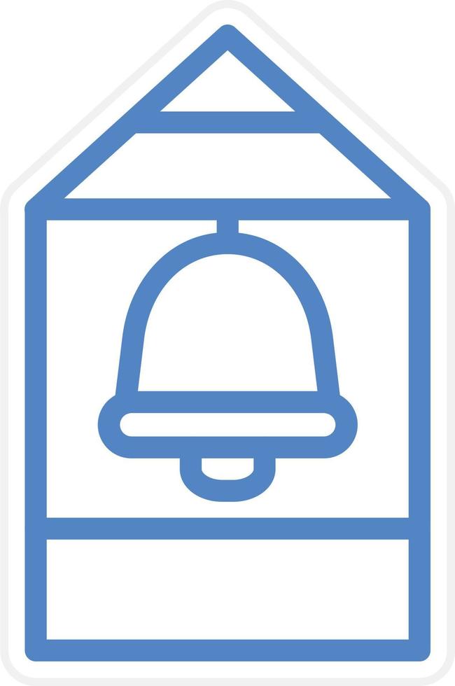 Bell Tower Vector Icon Style