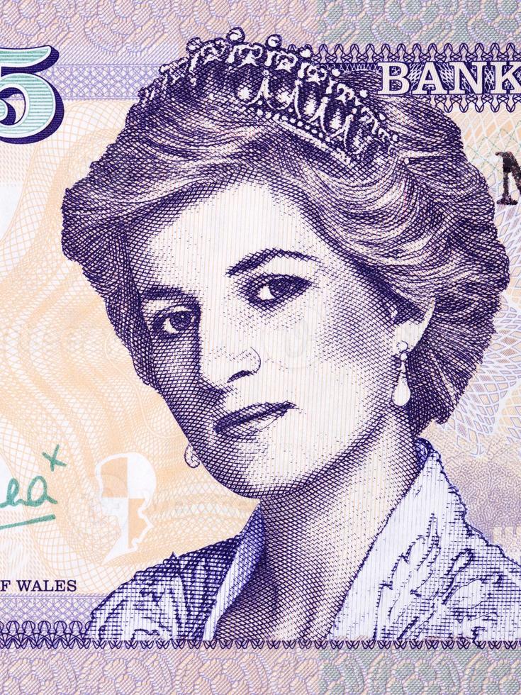 Princess Diana a portrait from Welsh money photo